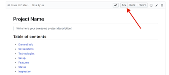 good readme for your github project
