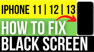 fix iphone stuck on black screen