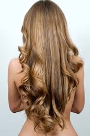 long hair with a v shape cut at the