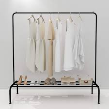 There are 295 clothes hanging rail for sale on etsy, and they cost $57.90 on average. Black Jurmerry Heavy Duty Metal Clothes Hanging Rail Clothing Coat Dress Shirt Garment Stand With Shoe Rack Shelf Home Garden Store Hallway Furniture