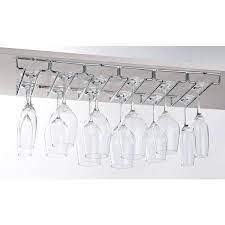 Chrome Hanging Wine Glass Rack 632