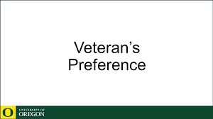 Oregon Veterans Preference In Employment Human Resources