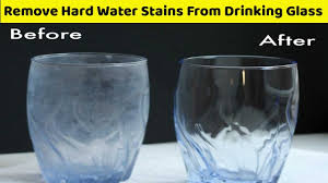 water stains from drinking glass