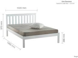 low foot end white wooden bed