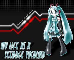 leex, hatsune miku, jenny wakeman, my life as a teenage robot, nickelodeon,  vocaloid, wallpaper, 1girl, android, fusion, parody, robot, solo,  thighhighs 