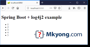 spring boot log4j 2 exle mkyong com