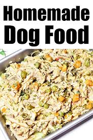 homemade crockpot dog food healthy