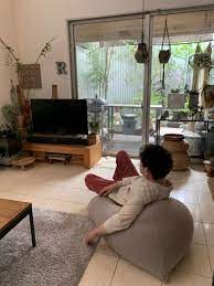 ダメになるソファのちっさいやつ めっちゃいい ケセラセラ 家とgreen インテリア 家具 インテリア 収納 ヨギボー ソファ