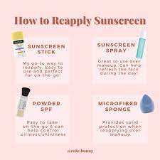 how to reapply sunscreen five easy