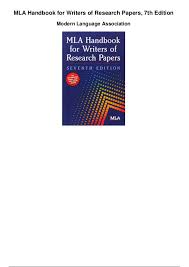 MLA DOCUMENTATION Adapted from MLA Handbook for Writers of Research Papers    th Edition  