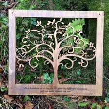 Large Wooden Family Tree Wall Art