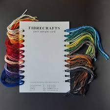 fibrecrafts rug yarn sle card