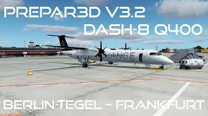 Prepar3d V3 2 Ivao Tegel Eddt Frankfurt Eddf Dash 8 Q400 Dlh193
