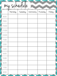 15 printable weekly schedule templates