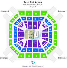 Taco Bell Arena Seating Map Maps Location Catalog Online