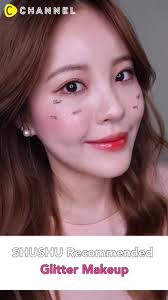 ulzzang korean por glitter makeup