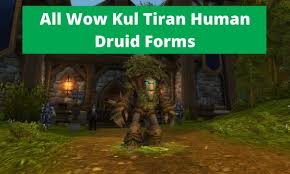 To unlock this race, you need to complete the allied races: All 8 Wow Kul Tiran Human Druid Forms Detailed Review