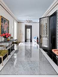 Lighter marble floors can drastically brighten your room's atmosphere. Marble Flooring Renovation Ideas Architectural Digest