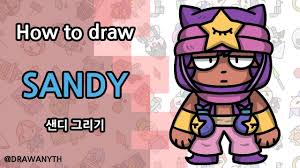 Draw for beginner, step by step, super easy. How To Draw Sandy Brawl Stars New Brawler Youtube