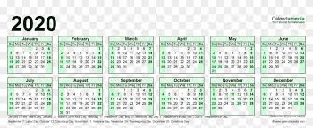 Year At A Glance Calendar 2019 Free Printable Hd Png