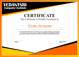 Certificate in computer teacher training course. Coreldraw Design Certificate Project Best Computer Classes Near Me