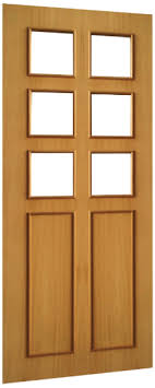 Decorative Veneered Glass Door In