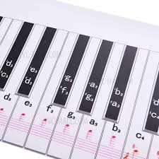 Purchased Piano Keyboard Fingering Practice Chart Sheet 88 Keys For Students Kids X 04 Learning Version