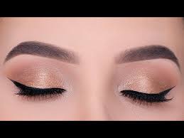 golden everyday eye makeup tutorial for