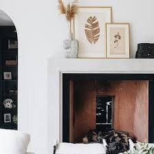 Modern Black Fireplace Mantel Design Ideas