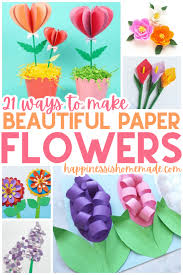 20 easy paper flower crafts