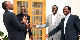 Image result for ruto and uhuru happy
