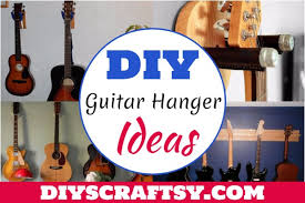 25 Easy To Make Diy Guitar Hanger Ideas