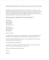 Examples Of Elementary Teaching Cover Letters Elementary Teacher