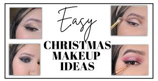 easy christmas makeup looks step by