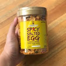 In asian supermarkets, these eggs are sometimes sold covered in a thick layer of salted charcoal paste. Ready Stock Spicy Salted Egg Cornflakes Aducktive 220g Local Snacks Shopee Malaysia
