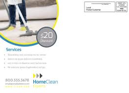 house cleaning postcard templates