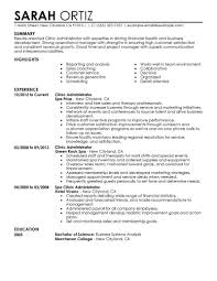 Best Clinic Administrator Resume Example Livecareer