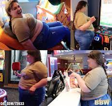 🇬🇧BBWBonnie❤️ on X: RT New C4S update: 'Fatty Wins Candy at the Arcade!'  After a HUGE stuffing I decided to play on the arcades. My clothes felt  even tighter & fat belly