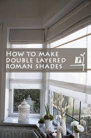 How To Make Double Layered Roman Blinds