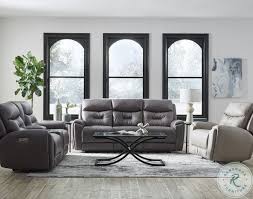 Greystone Triple Power Reclining Sofa