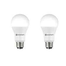 Ecosmart 40 60 100 Watt Equivalent A19 Energy Star 3 Way Led Light Bulb Daylight 2 Pack A7a19a100wesp02 The Home Depot