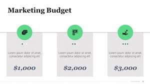 marketing caign budget ppt template