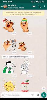 animated stickers in beta apk