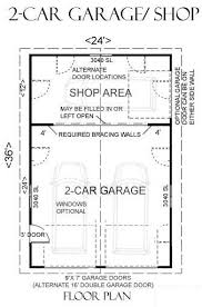 2 Car Attic Garage Plan With In