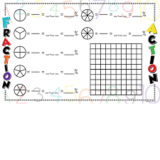 100 Chart Fraction Action Placemat