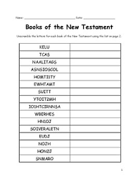 Make learning the old testament and new testament books easy with this printable books of the bible bookmark. Unscramble The Books Of The New Testament By Interactive Printables