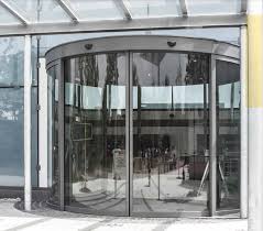 automatic curved glass sliding door