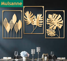 metal wall decor with square frame