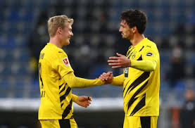 Während der gesamten bisherigen spielzeit gelang der arminia noch nicht ein sieg gegen teams aus der oberen tabellenhälfte. Borussia Dortmund Players Reflect On 2 0 Win Over Arminia Bielefeld
