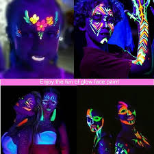 body paint uv crayons makeup glow